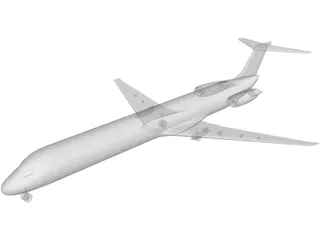 McDonnell Douglas MD-80 3D Model preview