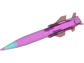 SSN-22 Sunburn (Soviet) 3D Model preview