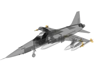 F-5E 3D Model preview