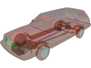 Plymouth Reliant Wagon (1985) 3D Model preview