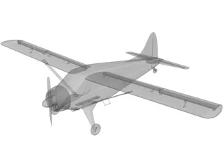 de Havilland Canada DHC-2 Beaver 3D Model preview