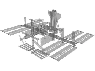 International Space Station 3D Model preview