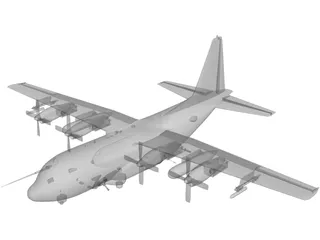 Lockheed AC-130U Spooky 3D Model preview