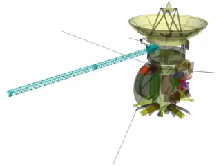 Cassini Satellite 3D Model preview