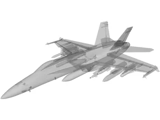 F-18E 3D Model preview