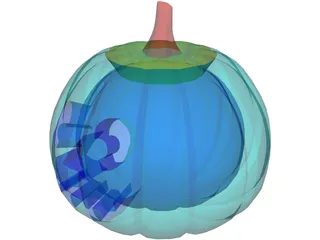Jack-o-Lantern 3D Model preview