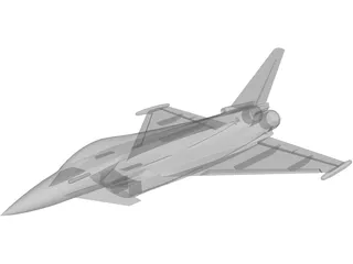 Eurofighter 2000 3D Model preview