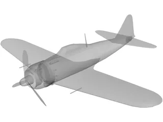 A6M Zero 3D Model preview