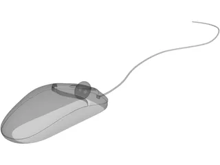 Optical Mouse 3D Model preview