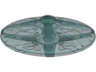 UFO Invader 3D Model preview