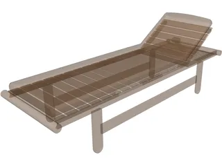 Chaise Longue 3D Model preview