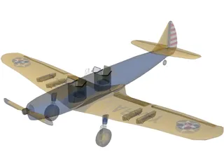 Ryan PT-19 Cornell 3D Model preview