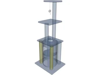 Cat Tree 3D Model preview