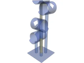 Cat Tree 3D Model preview