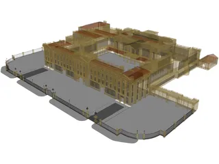 Palace Buckingham 3D Model preview