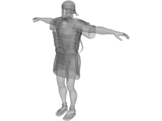 Roman Soldier 3D Model preview