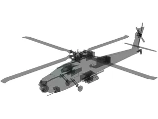 Boeing AH-64 Apache 3D Model preview