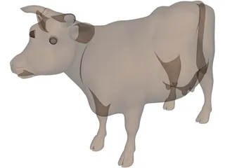 Young Cow 3D Model preview