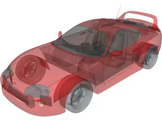 Toyota Supra 3D Model preview