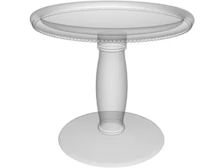 Ornamental Bird Bath 3D Model preview
