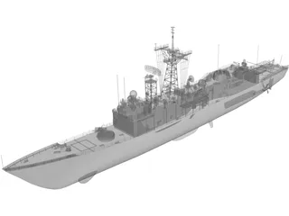 FFG-58 Samuel Roberts 3D Model preview