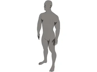 Muscle Man 3D Model preview