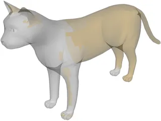 Cat 3D Model preview
