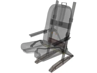 Pilot Seat 3D Model preview