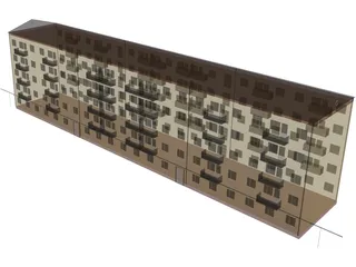 Building Apartment 3D Model preview