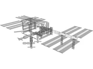 International Space Station 3D Model preview