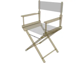 Chair Directors 3D Model preview