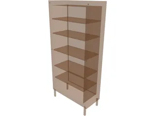 Bookshelf 3D Model preview