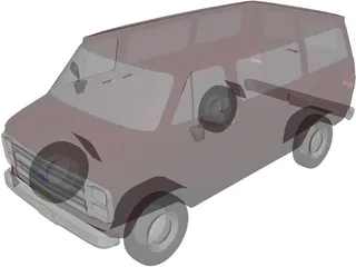 Chevrolet Van (1985) 3D Model preview