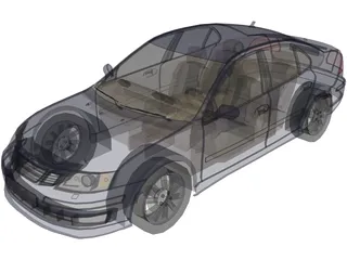 SAAB 9-3 3D Model preview