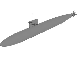 Los Angeles Class Attack 3D Model preview