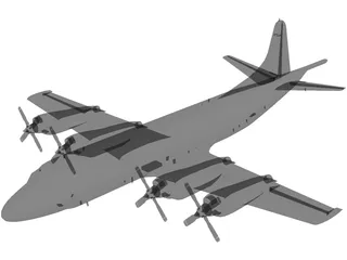 Lockheed P-3C Orion 3D Model preview