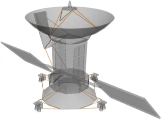 Magellan Satellite 3D Model preview