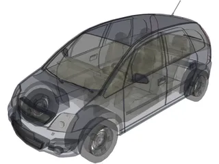 Opel Meriva 3D Model preview