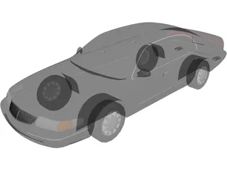 Lincoln Continental (1997) 3D Model preview