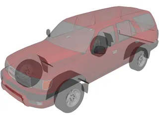 Toyota 4Runner (1999) 3D Model preview