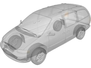 Dodge Caravan (1996) 3D Model preview