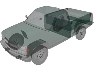 Chevrolet Full-Size Pickup (1994) 3D Model preview