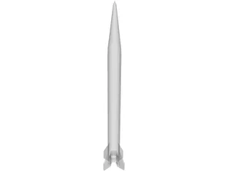 Scud B Missile 3D Model preview