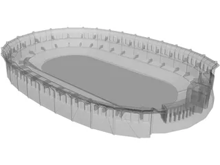 Coliseum Los Angeles 3D Model preview