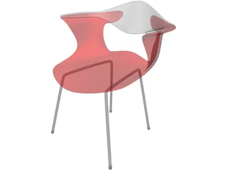 Chair Bluebelle Plastic 3D Model preview
