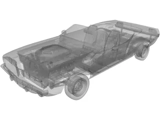 Plymouth Barracuda Cabrio (1970) 3D Model preview