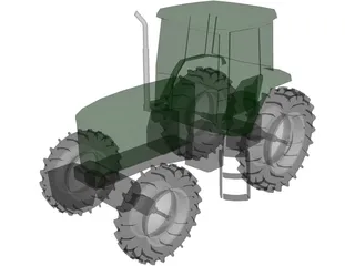 Tractor 3D Model preview