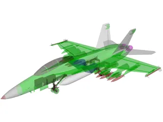 F-18F 3D Model preview