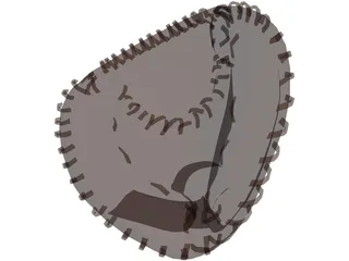 Baseball Catchers Mitt 3D Model preview