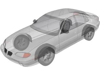 Pontiac Grand Am (1996) 3D Model preview